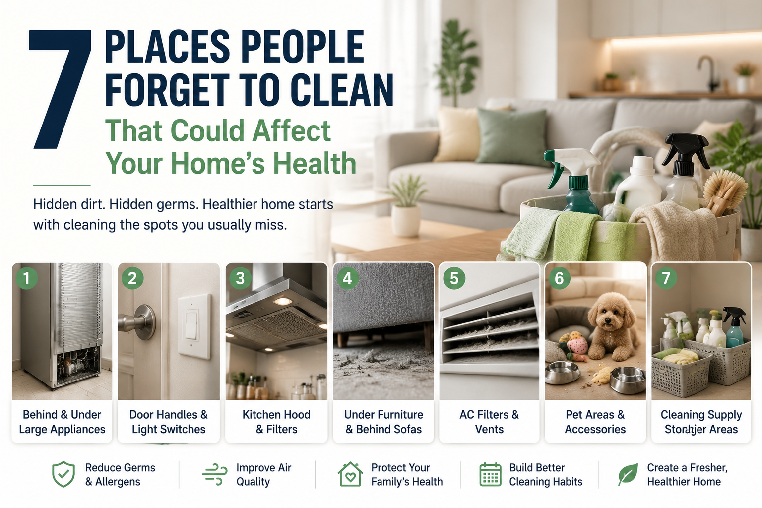 The 7 Hidden Places in Your Home That Need Cleaning More Often Than You Think