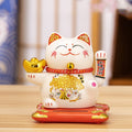 White Ceramic Maneki-neko (Lucky Cat) – Available in Various Colors and Styles