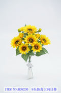 9 head simulation big sunflower