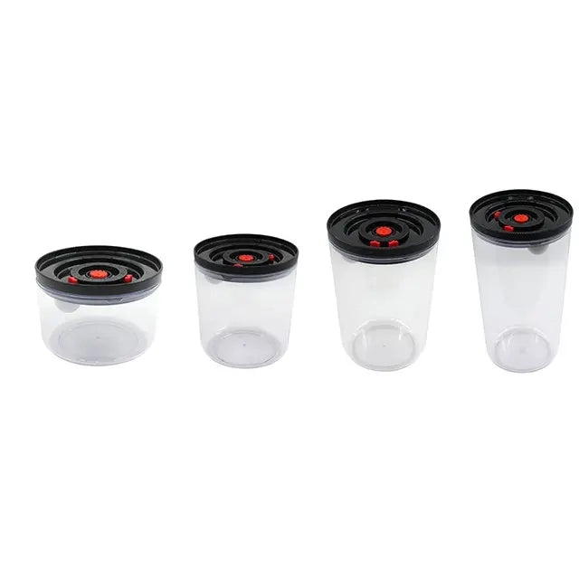 Kitchen Airtight Seal Vacuum Coffee Bean Milk Powder Cereal Corn Canister for Food Storage 4 Size with Date Marker