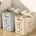 Plastic Laundry Storage Basket Clothes Toy Laundry Basket