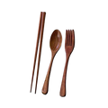 Reusable Wooden Cutlery Set