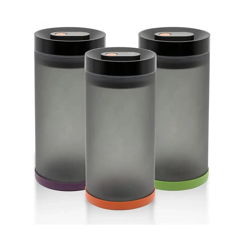 1.0L Round Glass Fridge Vacuum Food Container Reusable Containers