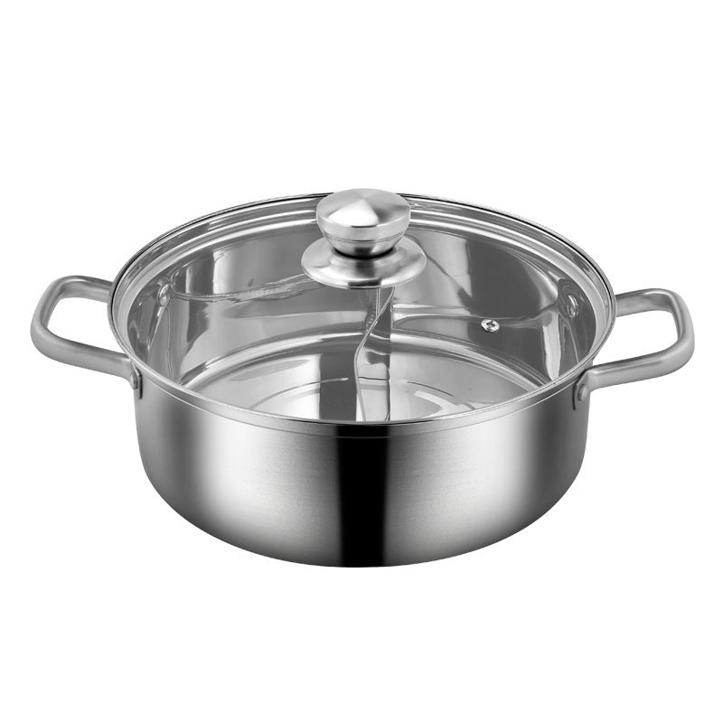 Stainless Steel Non-magnetic Thai-style 1.9 Double-Flavor Pot