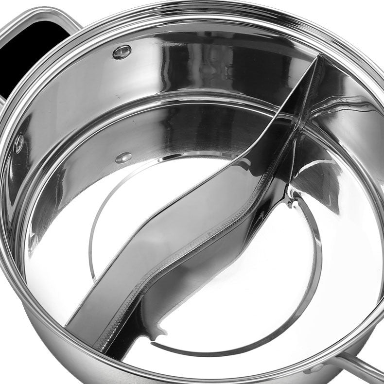 Stainless Steel Non-magnetic Thai-style 1.9 Double-Flavor Pot