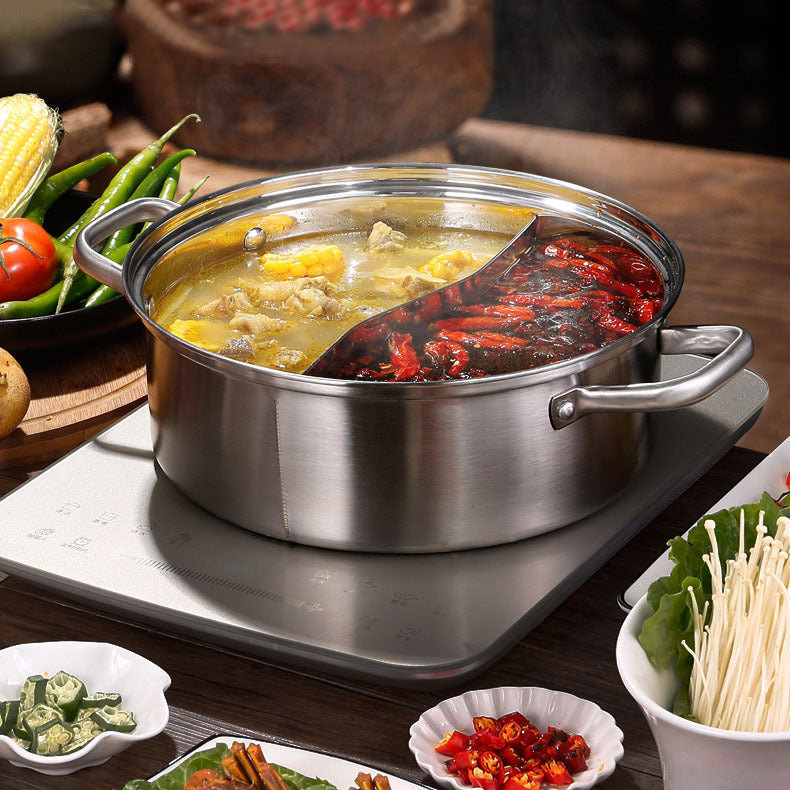 Stainless Steel Non-magnetic Thai-style 1.9 Double-Flavor Pot