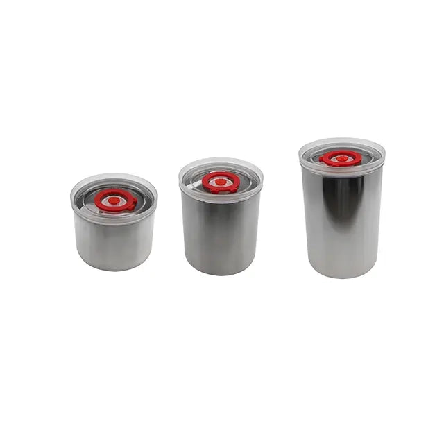 Stainless Steel Vacuum Airtight Coffee Bean Milk Powder Grain Canister with Pump for Food Storage