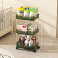 Trolley Wheel Cart & Storage Rack Space-Saving Organizer for Bedroom Closet